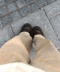 ヒップポケットワイドパンツ BEIGE