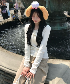 힙포켓 와이드 팬츠 베이지