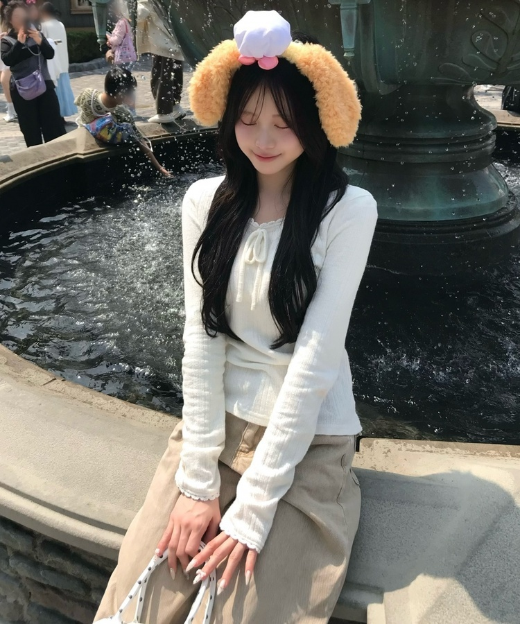 힙포켓 와이드 팬츠 베이지