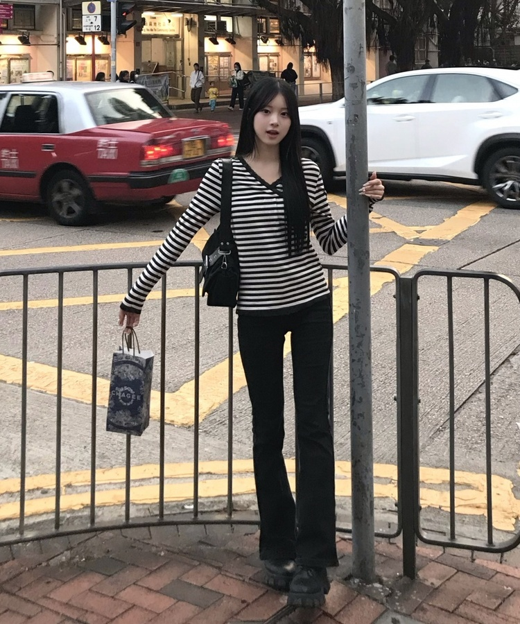 롱 플레어 팬츠 흑청