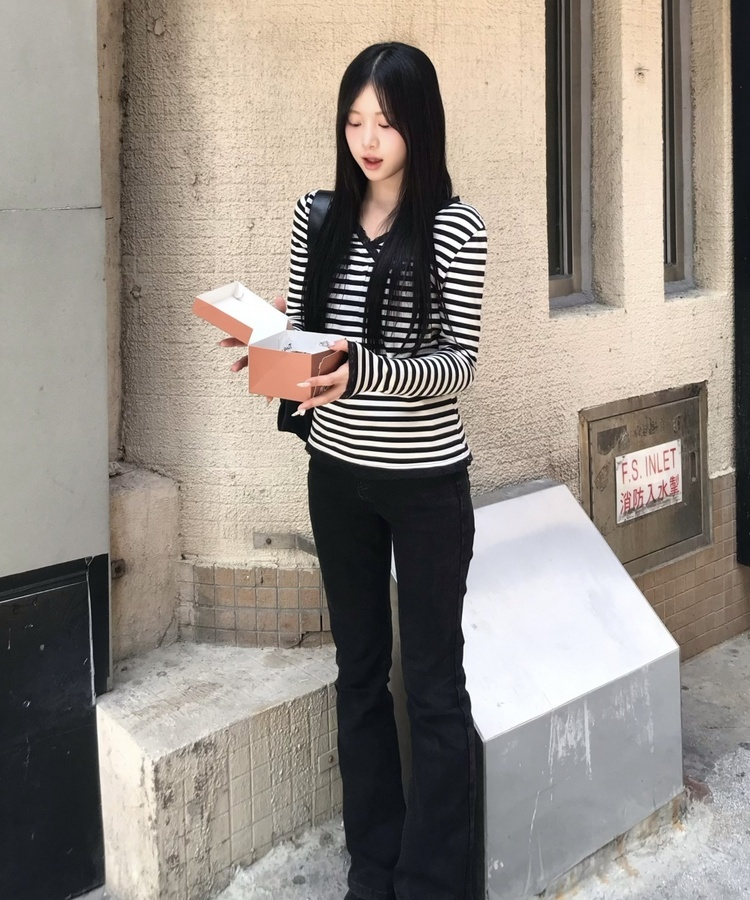 롱 플레어 팬츠 흑청