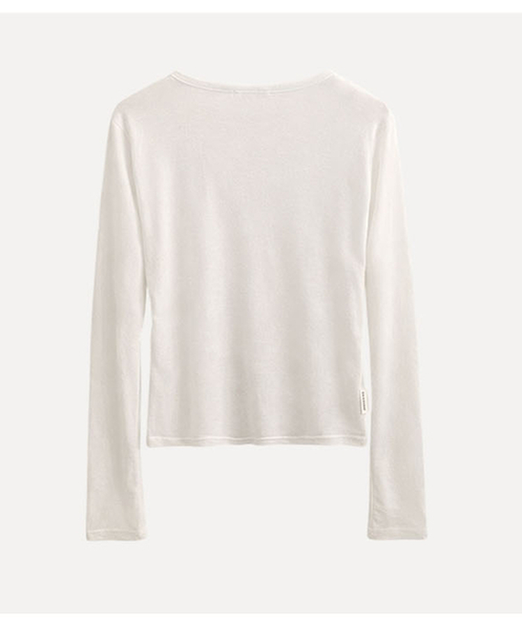 라밍 레이어드 텐셀 시스루 롱슬리브 이너 긴팔티셔츠