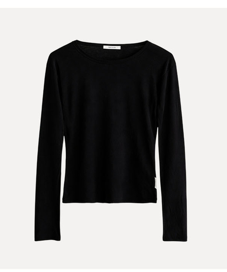 라밍 레이어드 텐셀 시스루 롱슬리브 이너 긴팔티셔츠