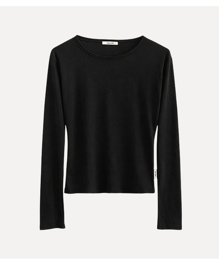 라밍 레이어드 텐셀 시스루 롱슬리브 이너 긴팔티셔츠