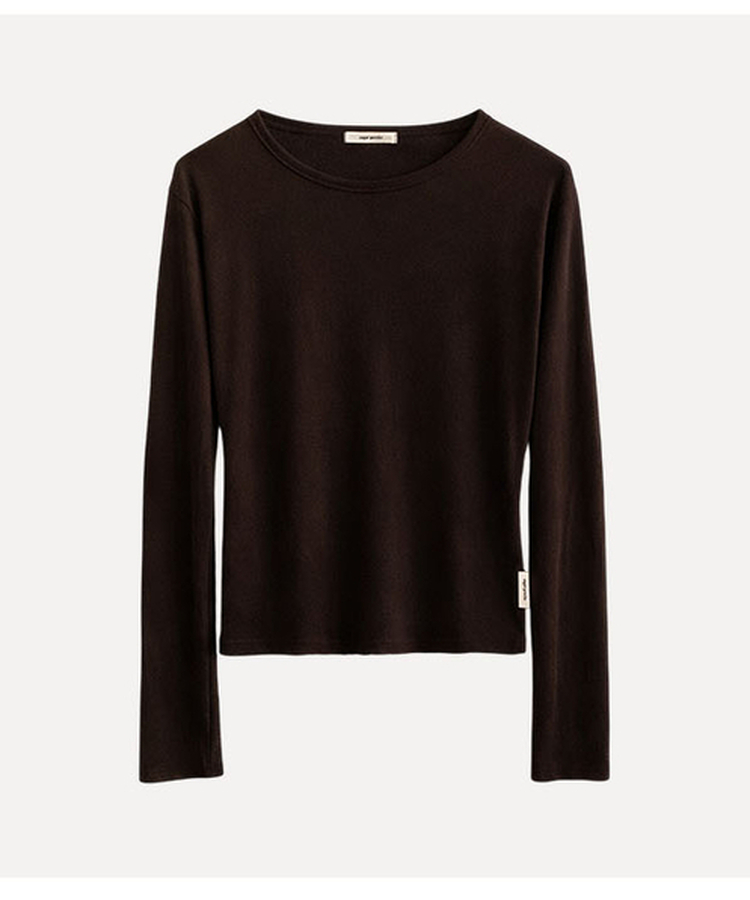 라밍 레이어드 텐셀 시스루 롱슬리브 이너 긴팔티셔츠