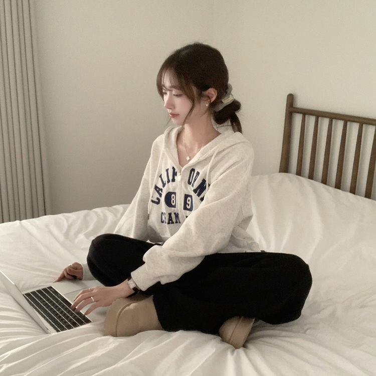 캘리 자수 레터링 봄 긴팔 투웨이 후드 집업 겨울 오버핏 아우터 루즈핏 데일리 후드티 백메란지