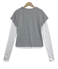 レイヤードドットメロウTシャツセット