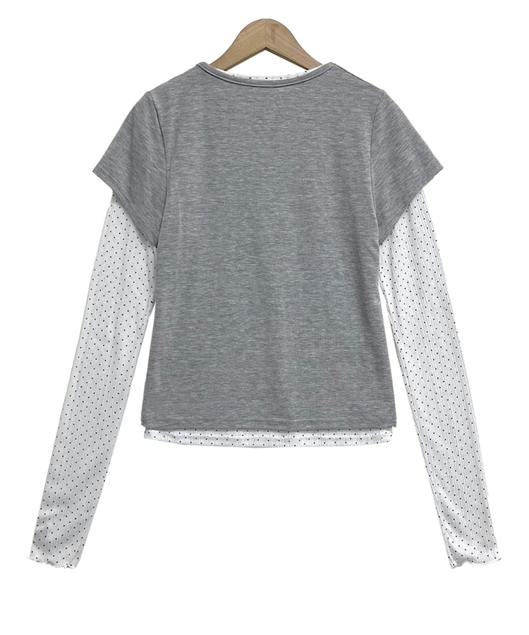 レイヤードドットメロウTシャツセット
