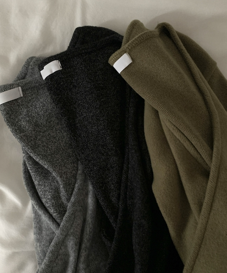 포리나 여리 오프숄더 슬림 랩니트 티셔츠 3color