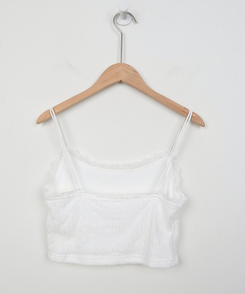 【SET】レイヤードトップス＋レースキャミソール