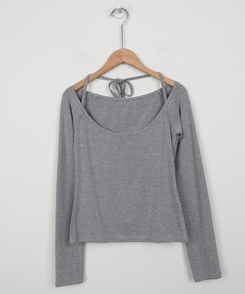 【SET】レイヤードトップス＋レースキャミソール