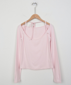 【SET】レイヤードトップス＋レースキャミソール