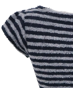 ブークレUネック半袖ニット