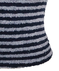 ブークレUネック半袖ニット