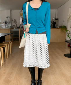 レイラウンドカーディガン(5color) BLUE