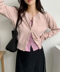 レイラウンドカーディガン(5color) LAVENDER PINK