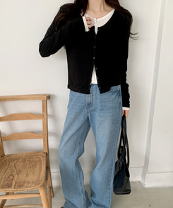 レイラウンドカーディガン(5color) IVORY