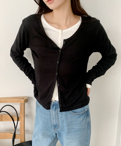 レイラウンドカーディガン(5color) IVORY