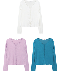 レイラウンドカーディガン(5color)