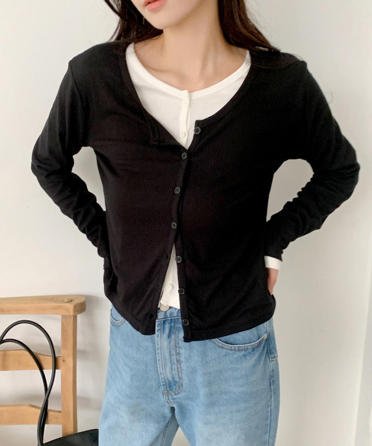 レイラウンドカーディガン(5color) IVORY