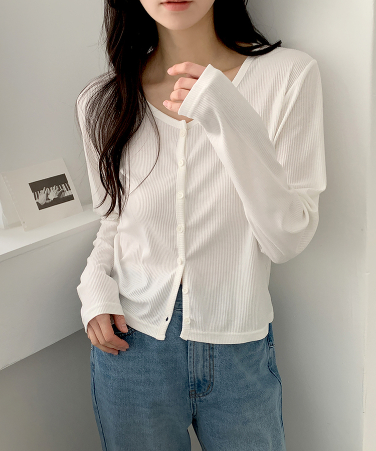 レイラウンドカーディガン(5color) IVORY