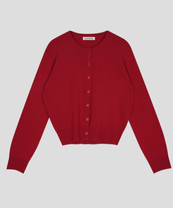 ソフトラウンドネックカーディガン