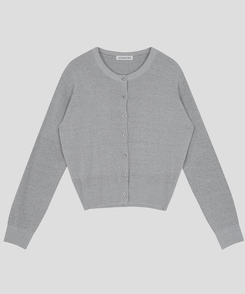 ソフトラウンドネックカーディガン