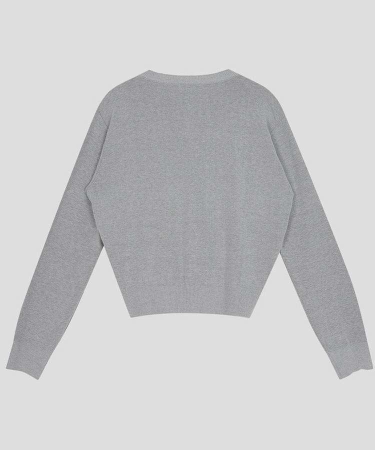 ソフトラウンドネックカーディガン