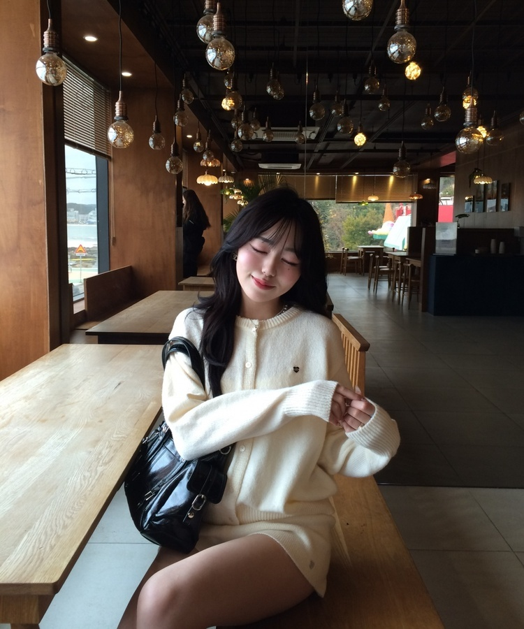 【✔기획】라운트 니트 가디건 숏팬츠 세트 아이보리