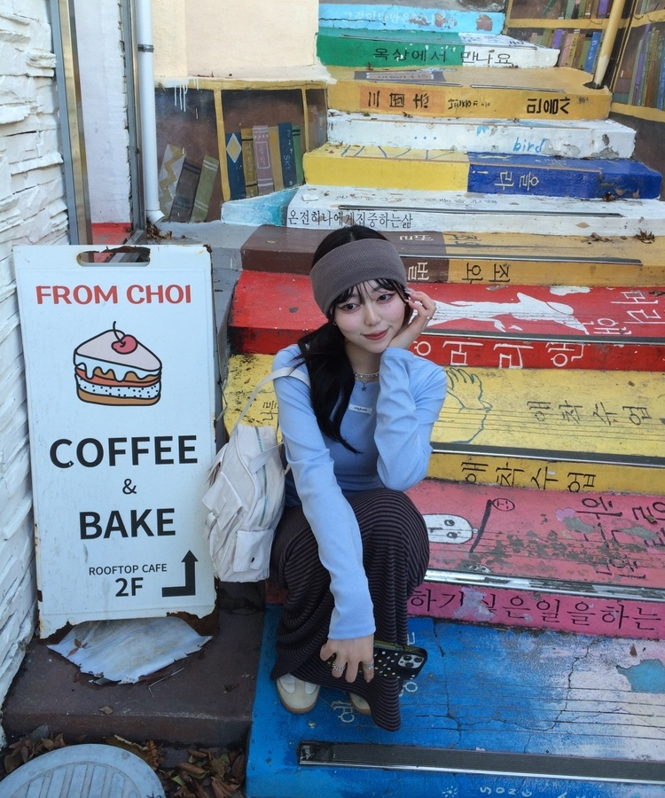 【✔기획】라운드 슬림 베이직 긴팔 티셔츠 소라