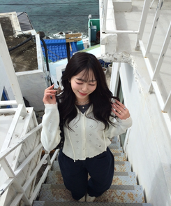 【✔기획】스카시 펀칭 후드 가디건 아이보리