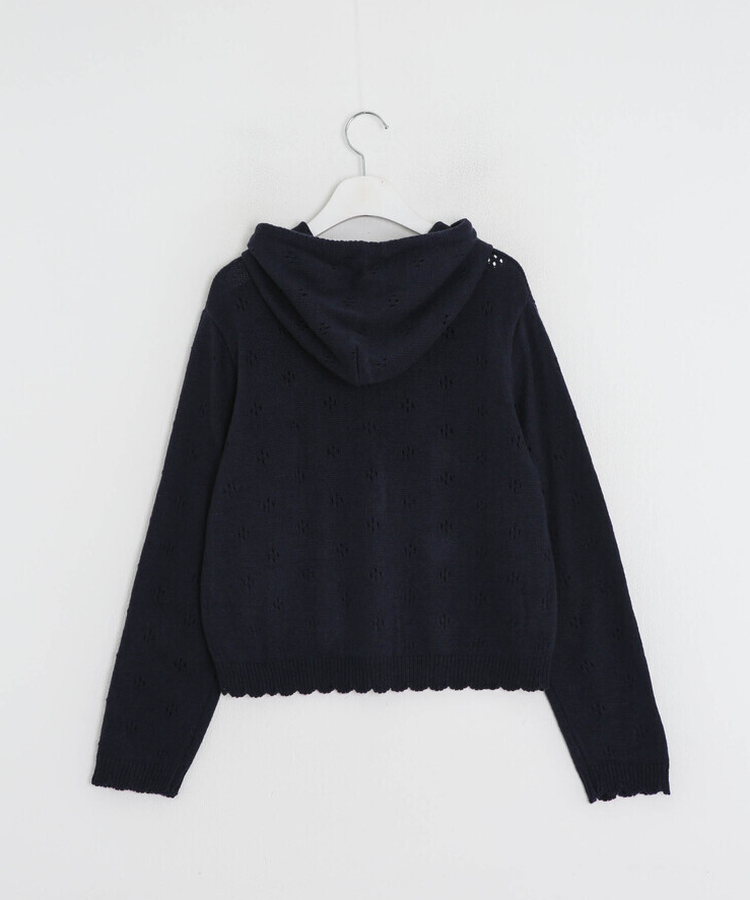 【✔기획】스카시 펀칭 후드 가디건