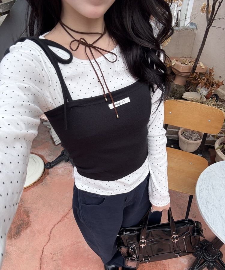 【✔기획】밤비 도트 세트 화이트