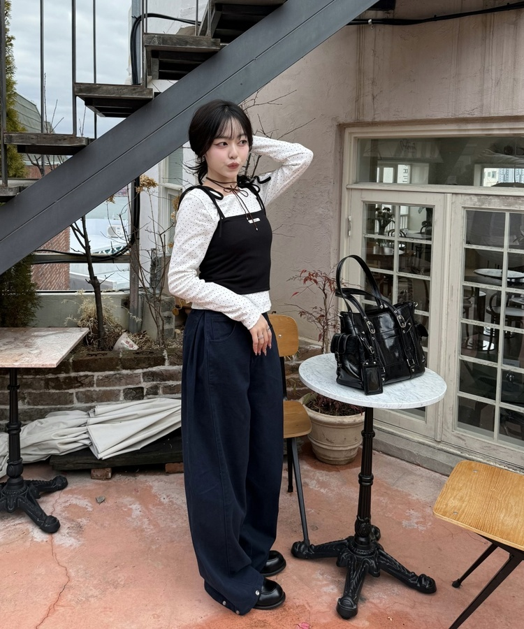 【✔기획】밤비 도트 세트 화이트