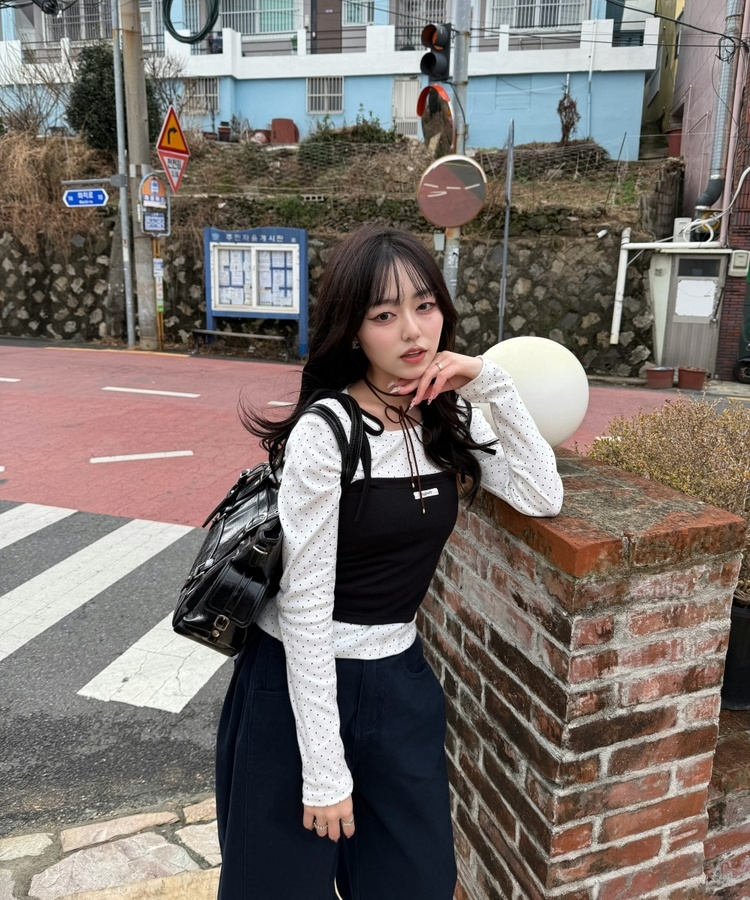 【✔기획】밤비 도트 세트 화이트