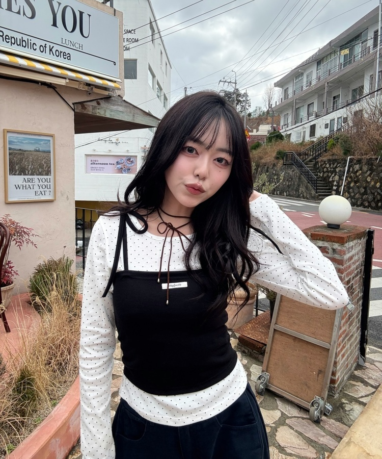 【✔기획】밤비 도트 세트 화이트