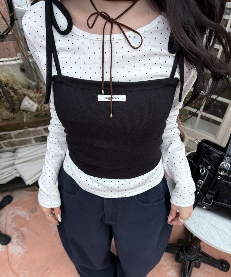 【✔기획】밤비 도트 세트 화이트