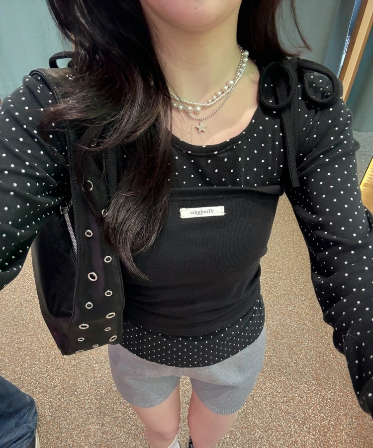 【✔기획】밤비 도트 세트 블랙