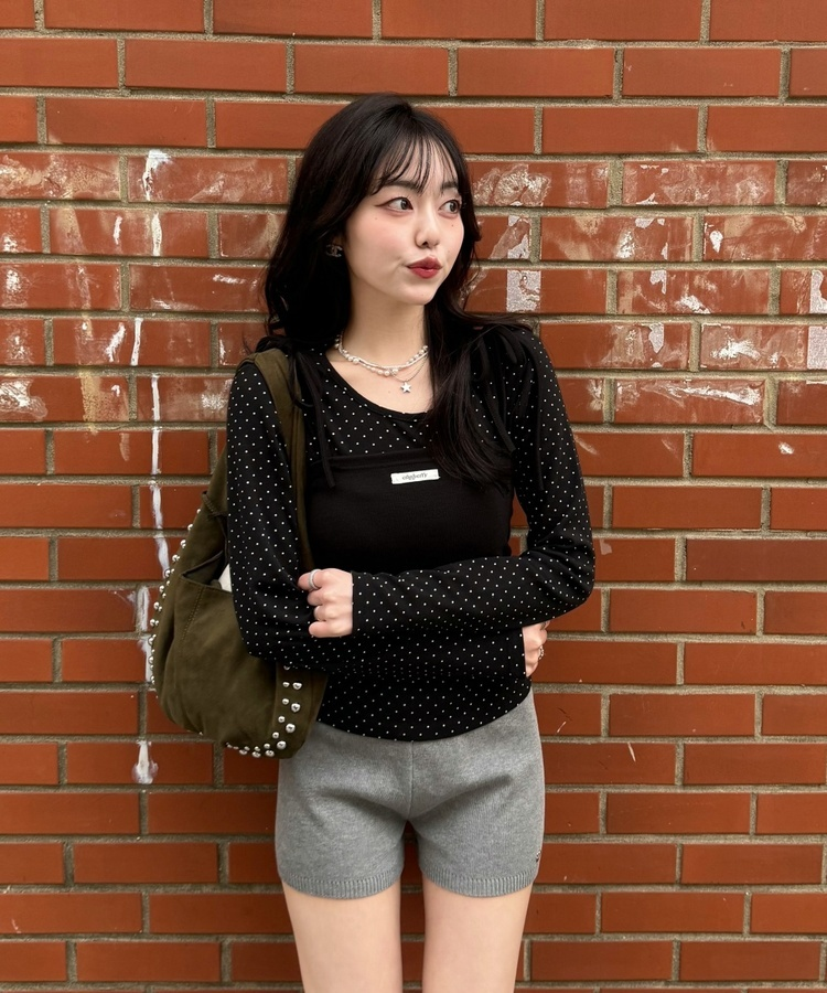 【✔기획】밤비 도트 세트 블랙