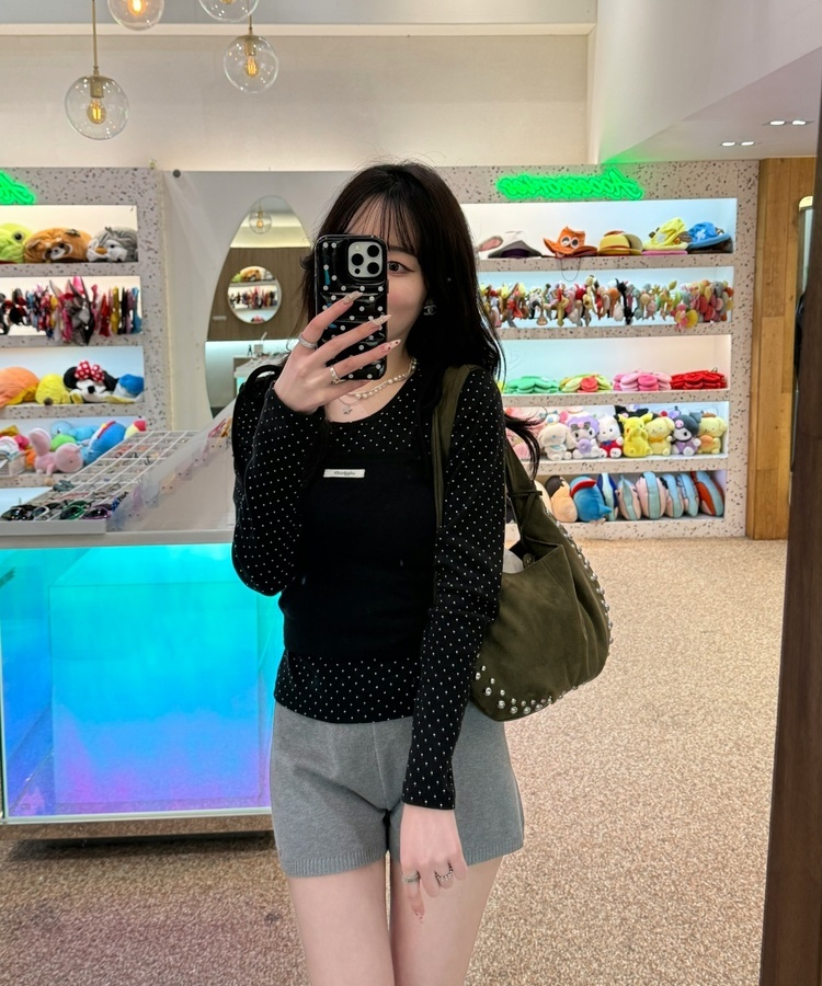 【✔기획】밤비 도트 세트 블랙