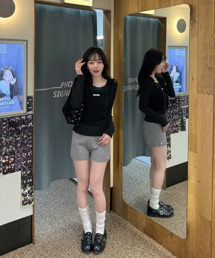 【✔기획】밤비 도트 세트 블랙