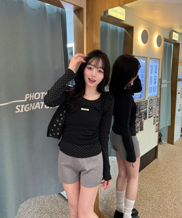 【✔기획】밤비 도트 세트 블랙