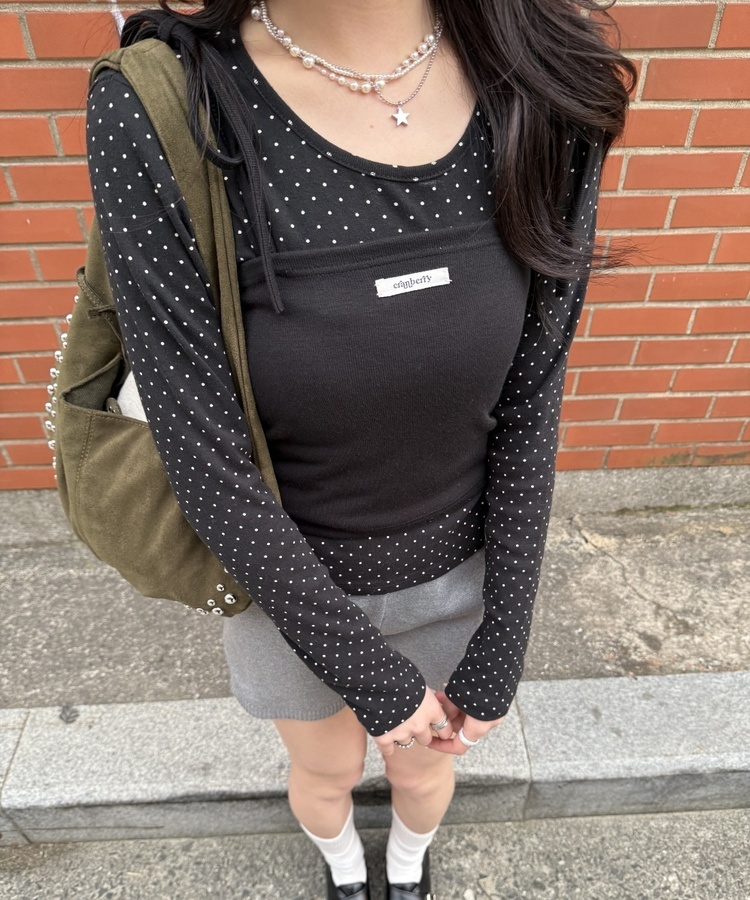 【✔기획】밤비 도트 세트 블랙