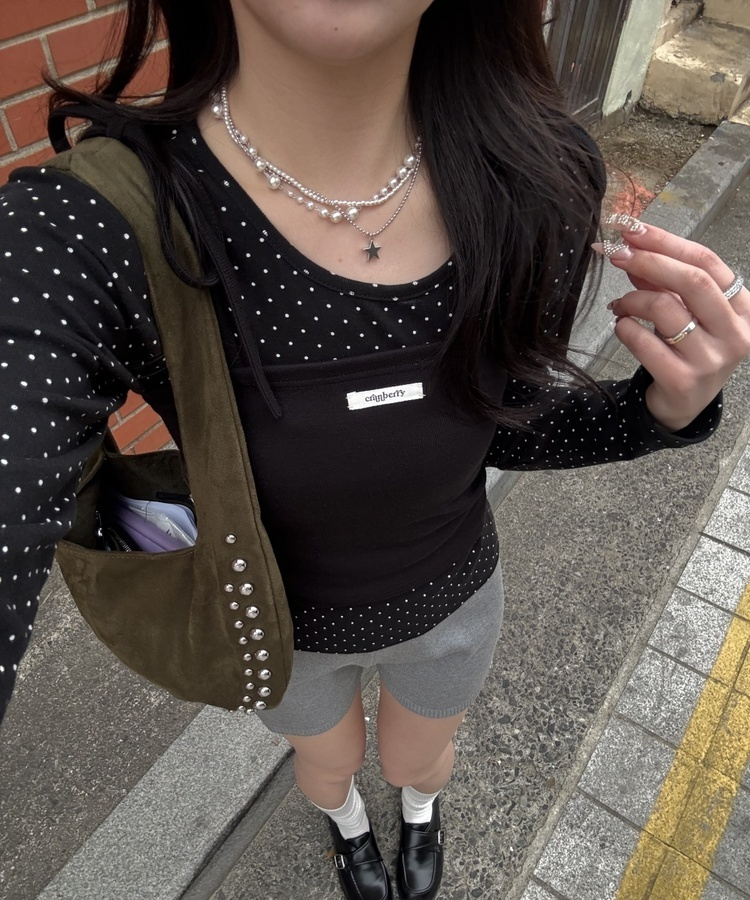 【✔기획】밤비 도트 세트 블랙