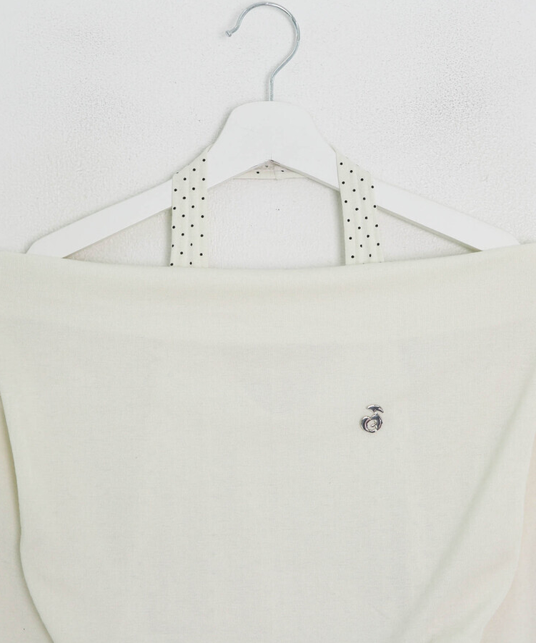 【✔기획】도트 레이어드 오프숄더 탑