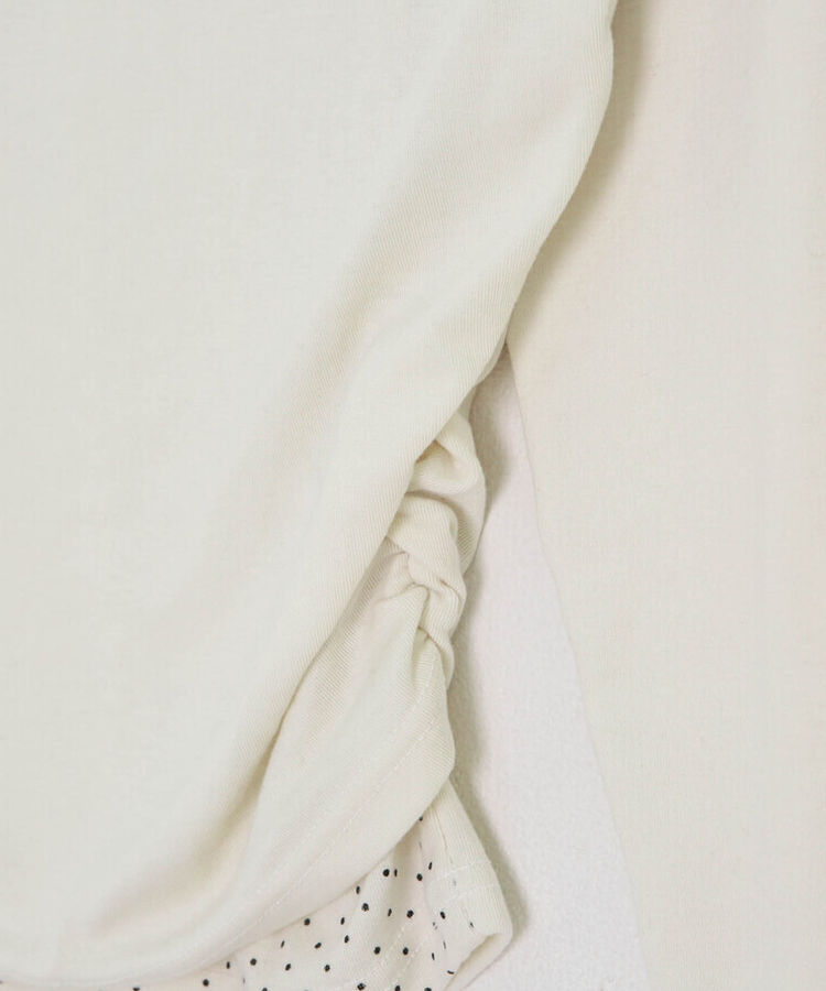 【✔기획】도트 레이어드 오프숄더 탑