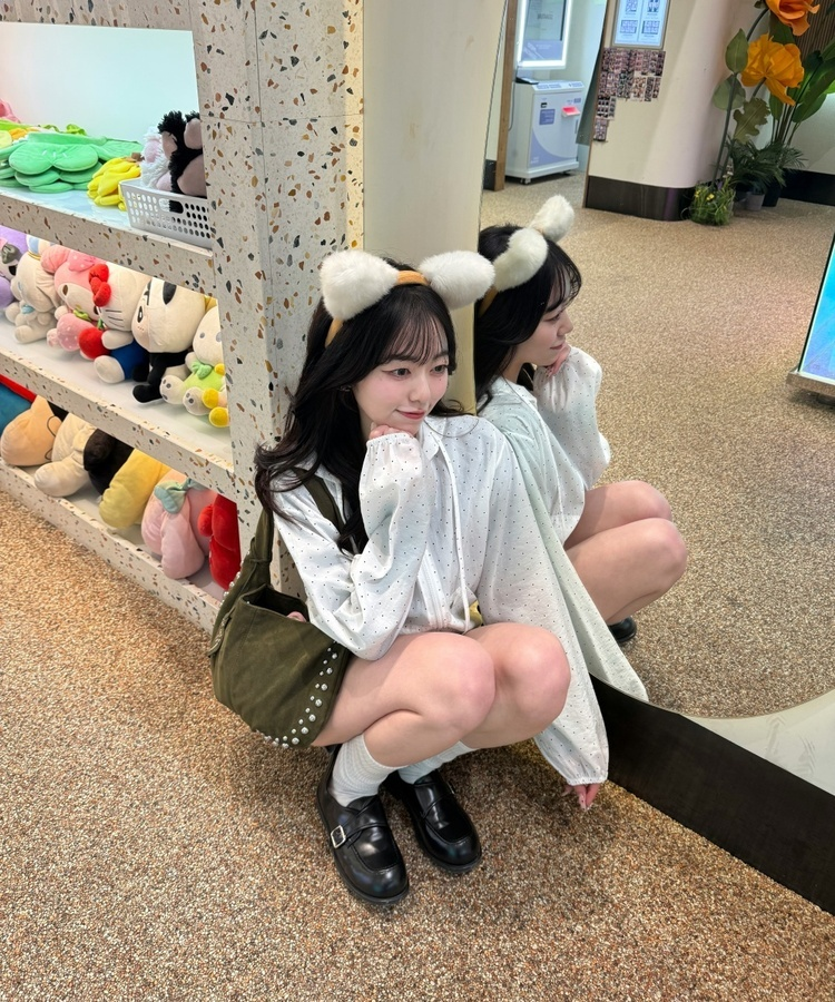 【✔기획】도트 후드 윈드브레이커 화이트