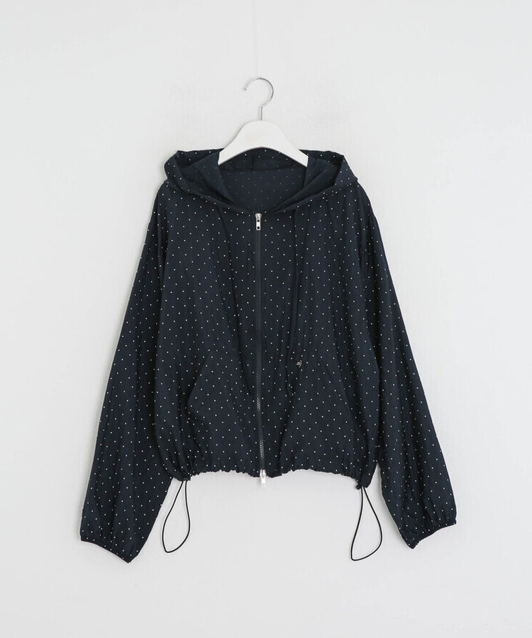 【✔기획】도트 후드 윈드브레이커