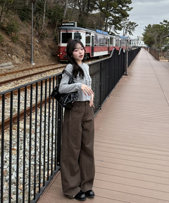 【✔企画】ドットフリルカーディガン GRAY