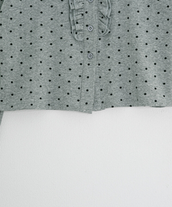 【✔企画】ドットフリルカーディガン